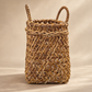 Vintage Open-Weave Wicker Gathering Basket