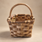 Vintage Handwoven Splint Wood Gathering Basket