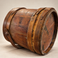 Antique Wooden Stave Firkin with Lid & Swing Handle