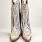 Buck & Brana Women's Ivory Fringe Western Boots – US Size 6