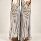 Buck & Brana Women's Ivory Fringe Western Boots – US Size 6