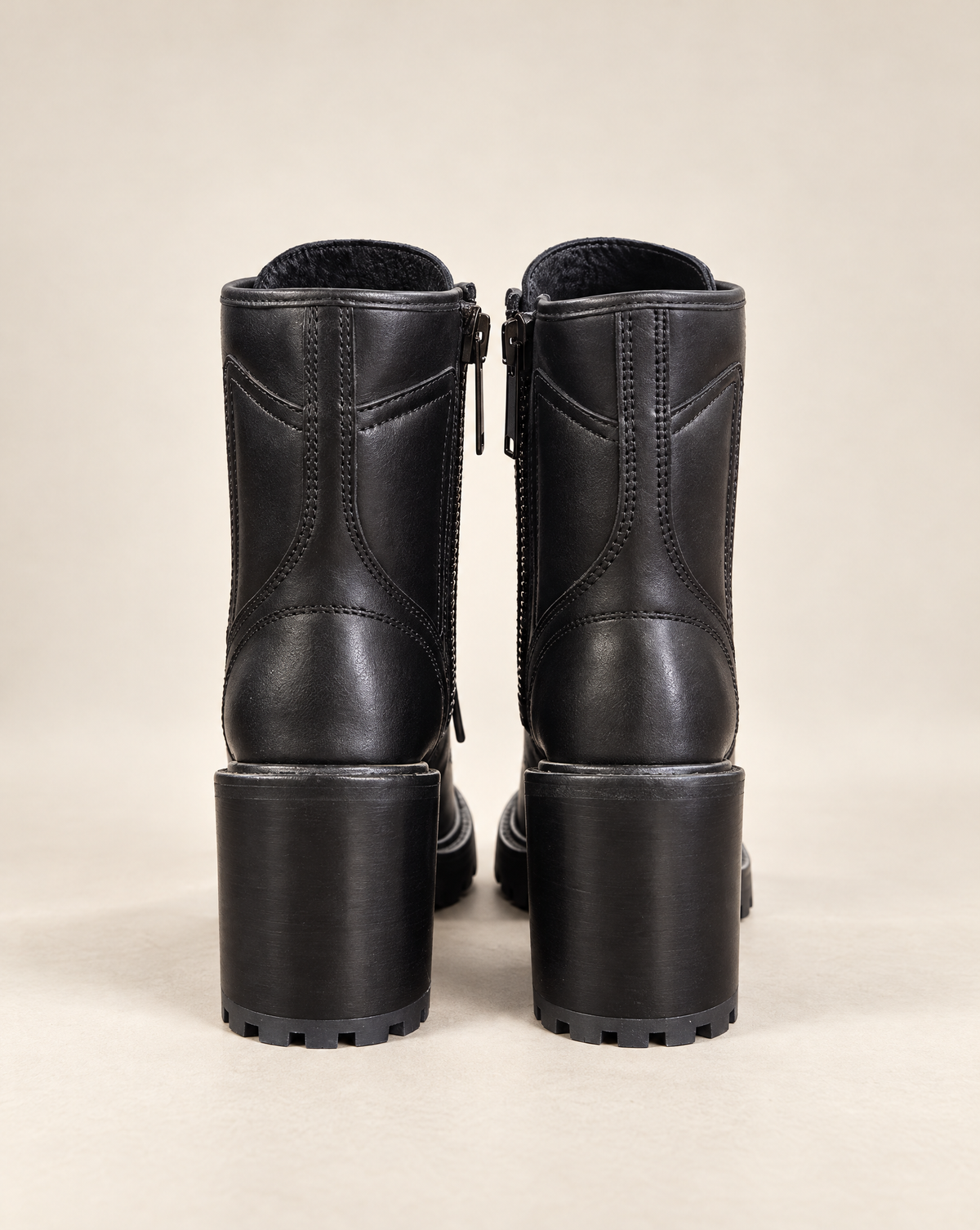 Thursday Lace-Up Heeled Combat Boots – Size 8 Womens