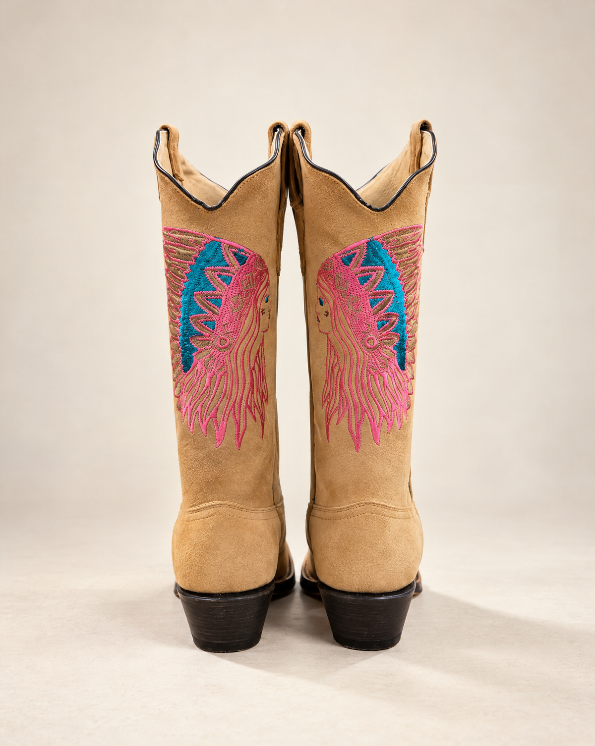 Tanner Mark Suede Western Boots – Size 9.5 Womens