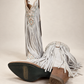 Buck & Brana Women's Ivory Fringe Western Boots – US Size 6