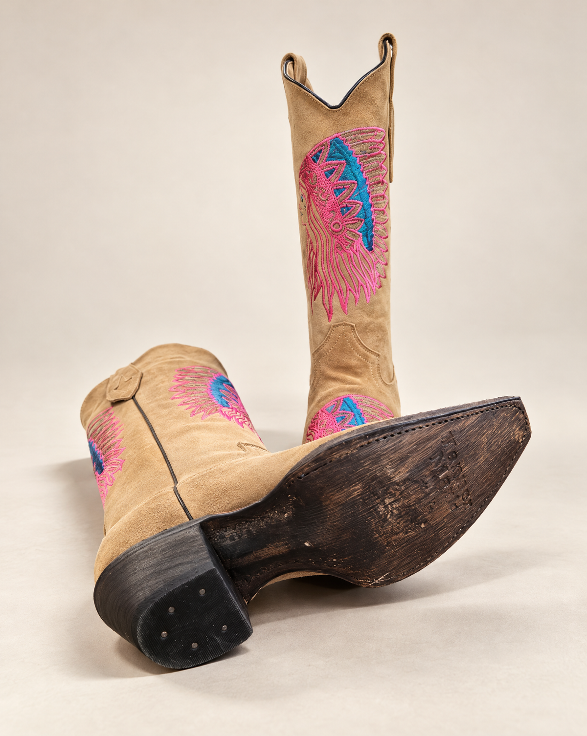 Tanner Mark Suede Western Boots – Size 9.5 Womens