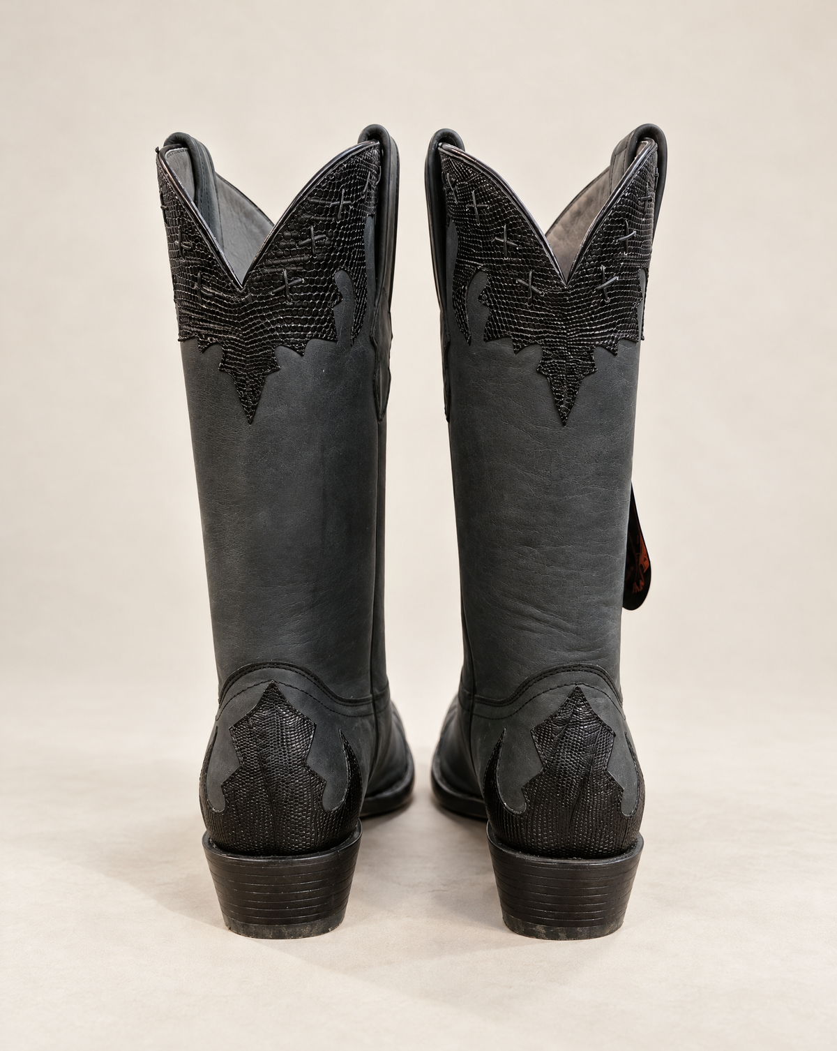 Los Altos Lizard Leather Western Boots – Size 9 Womens