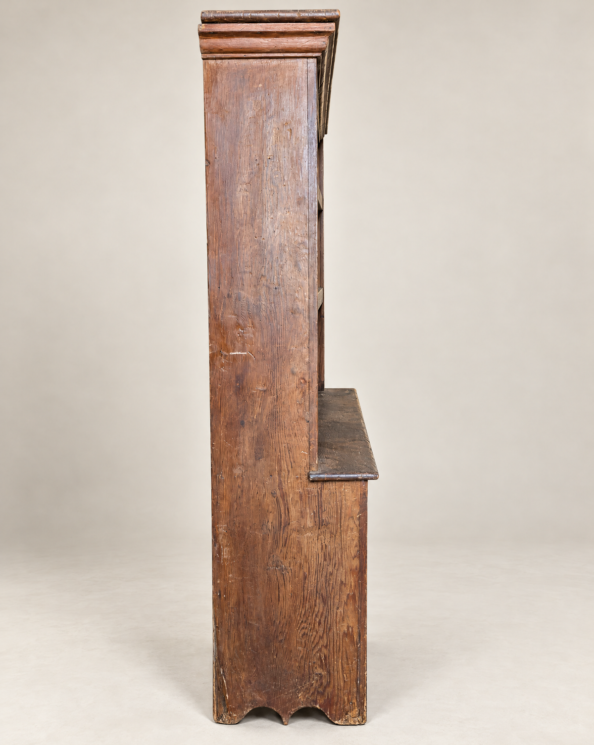 Antique Primitive Pine Step-Back Cupboard | Circa 1880–1910