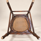 Antique Victorian Ladder-Back Cane Seat Armchair