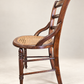 Antique Victorian Ladder-Back Cane Seat Armchair