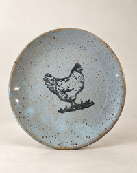Handcrafted Chicken Stoneware Trinket Dish