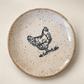 Handcrafted Chicken Stoneware Trinket Dish