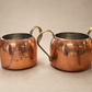 Vintage Japanese Solid Copper Cookware Set – Lidded Pot, Creamer & Sugar Bowl