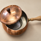 Vintage Japanese Solid Copper Cookware Set – Lidded Pot, Creamer & Sugar Bowl
