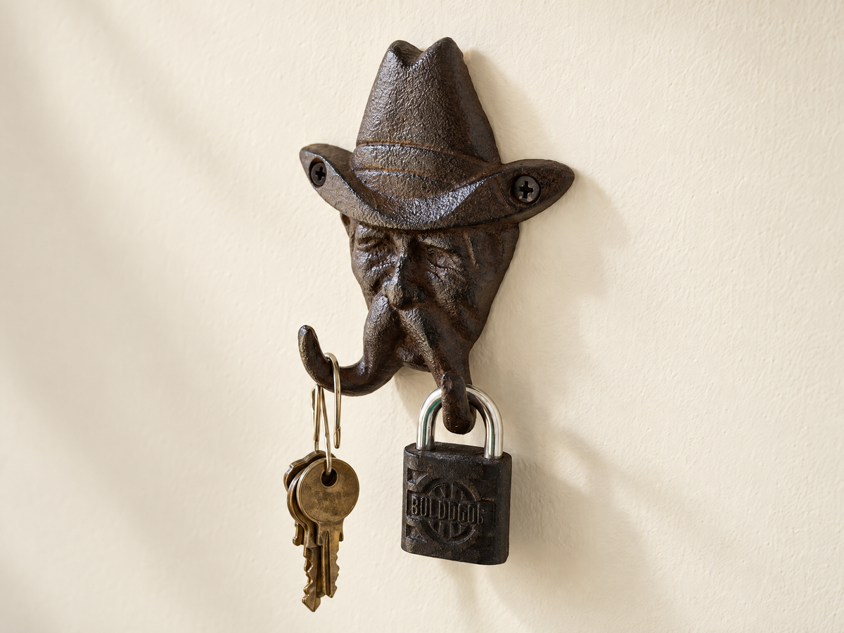 Cast Iron Cowboy Hook
