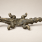 Vintage African Brass Crocodile Paperweight