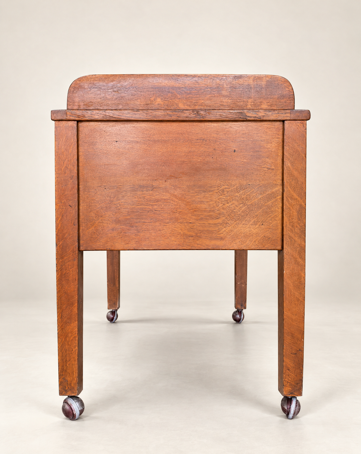 Antique Library Bureau Makers Oak Roll-Top Storage Cabinet | Circa 1900–1925