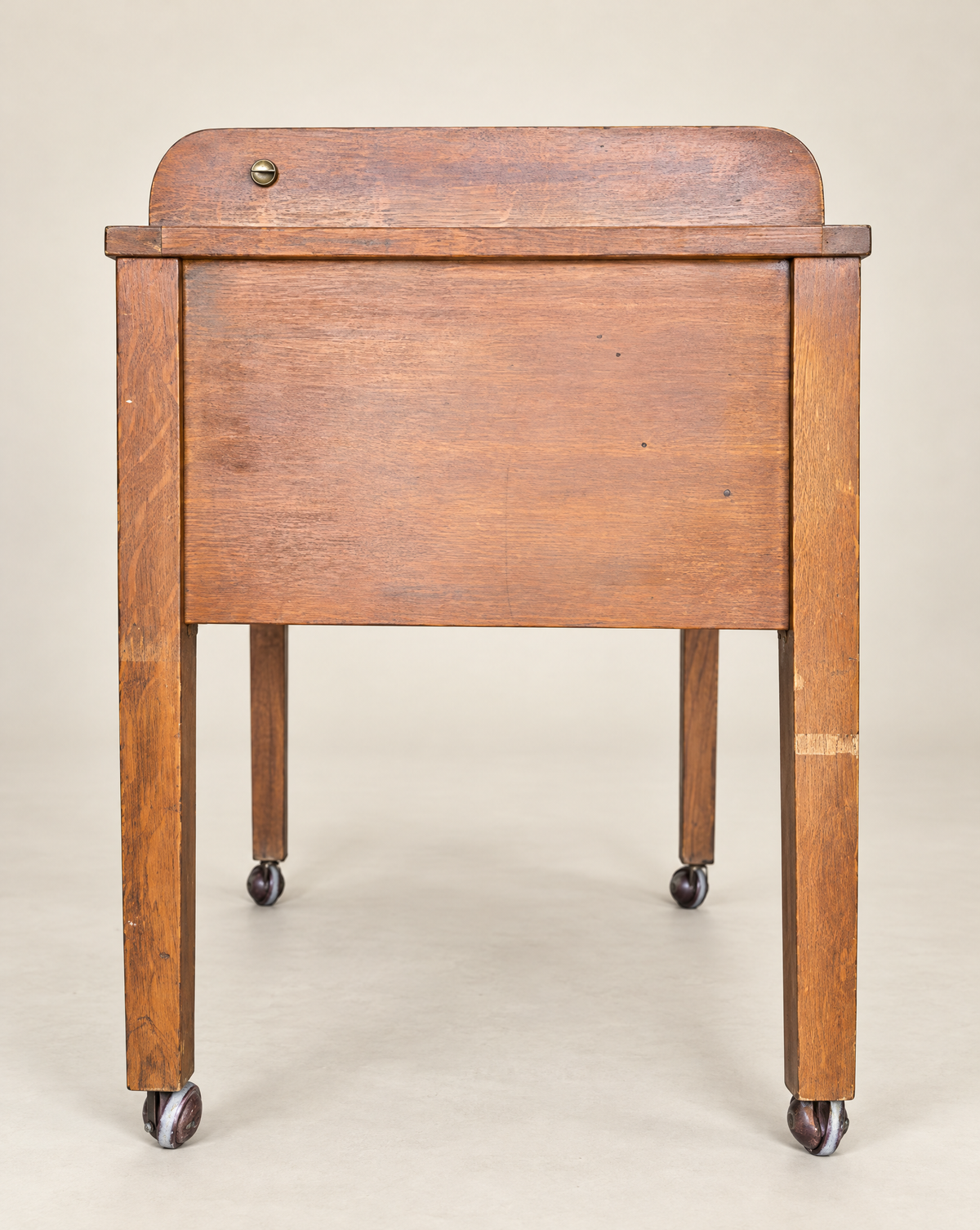 Antique Library Bureau Makers Oak Roll-Top Storage Cabinet | Circa 1900–1925