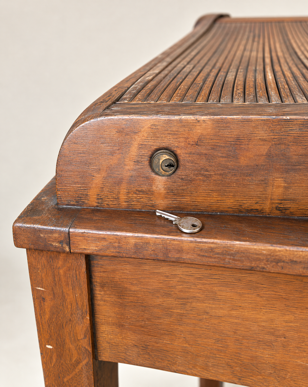 Antique Library Bureau Makers Oak Roll-Top Storage Cabinet | Circa 1900–1925