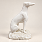 Vintage Belleek Irish Porcelain Seated Greyhound Figurine, 1926–1946