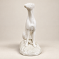Vintage Belleek Irish Porcelain Seated Greyhound Figurine, 1926–1946