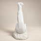 Vintage Belleek Irish Porcelain Seated Greyhound Figurine, 1926–1946