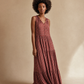 Rust Block Print Maxi Dress – Size M