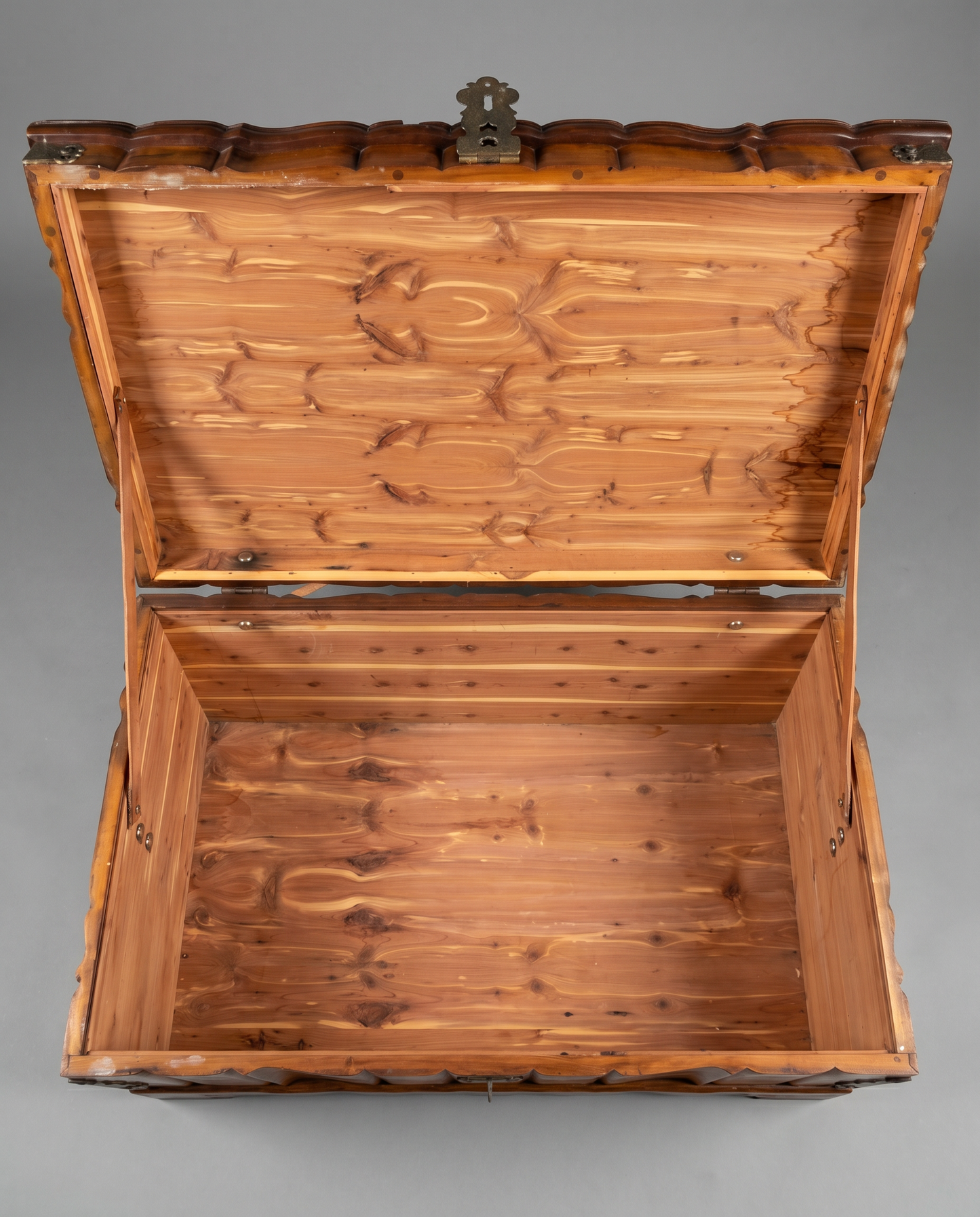 Spanish Revival Cedar Blanket Chest with Forged Iron Hardware