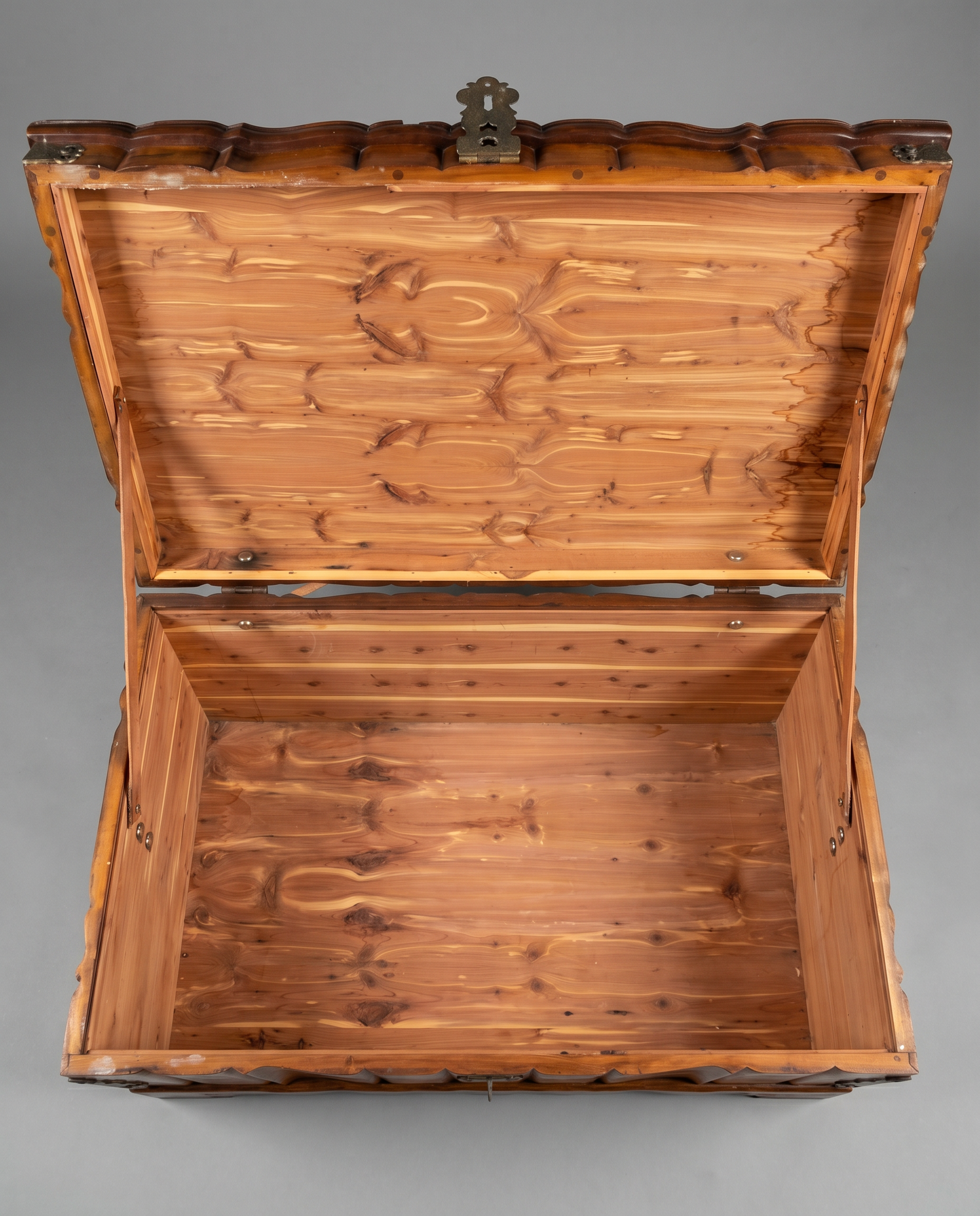 Spanish Revival Cedar Blanket Chest with Forged Iron Hardware