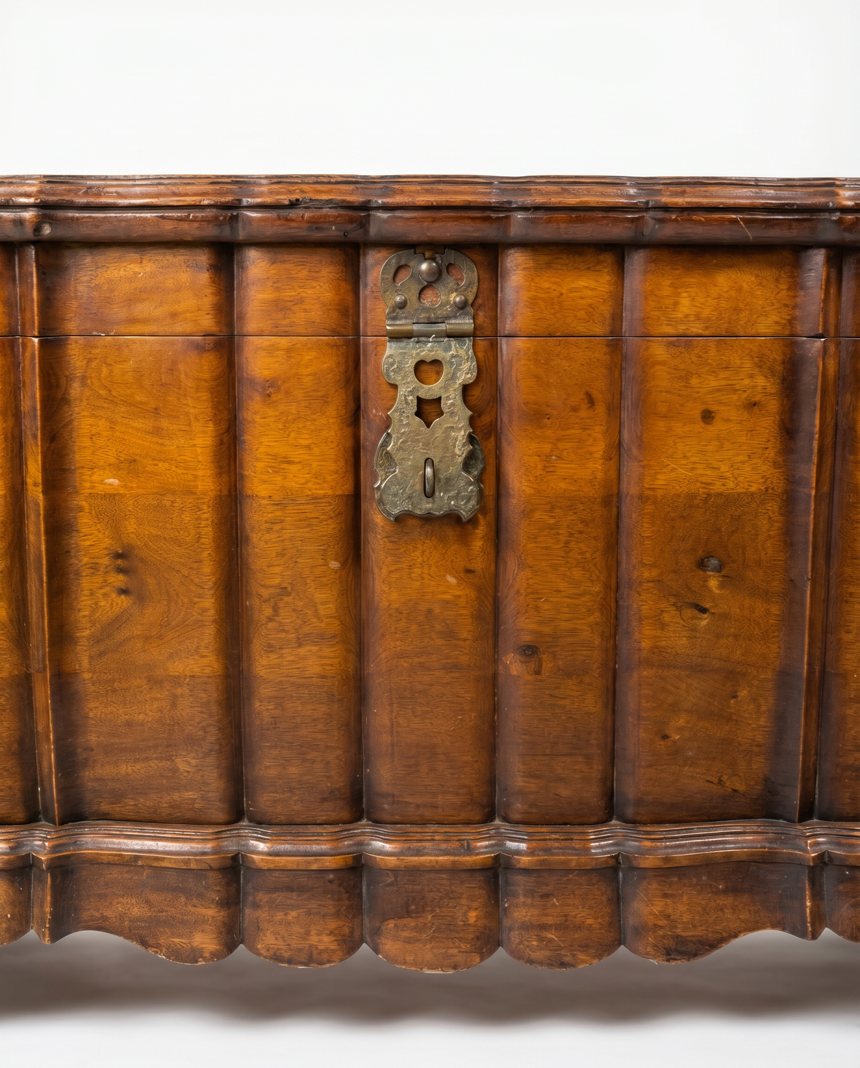 Spanish Revival Cedar Blanket Chest with Forged Iron Hardware