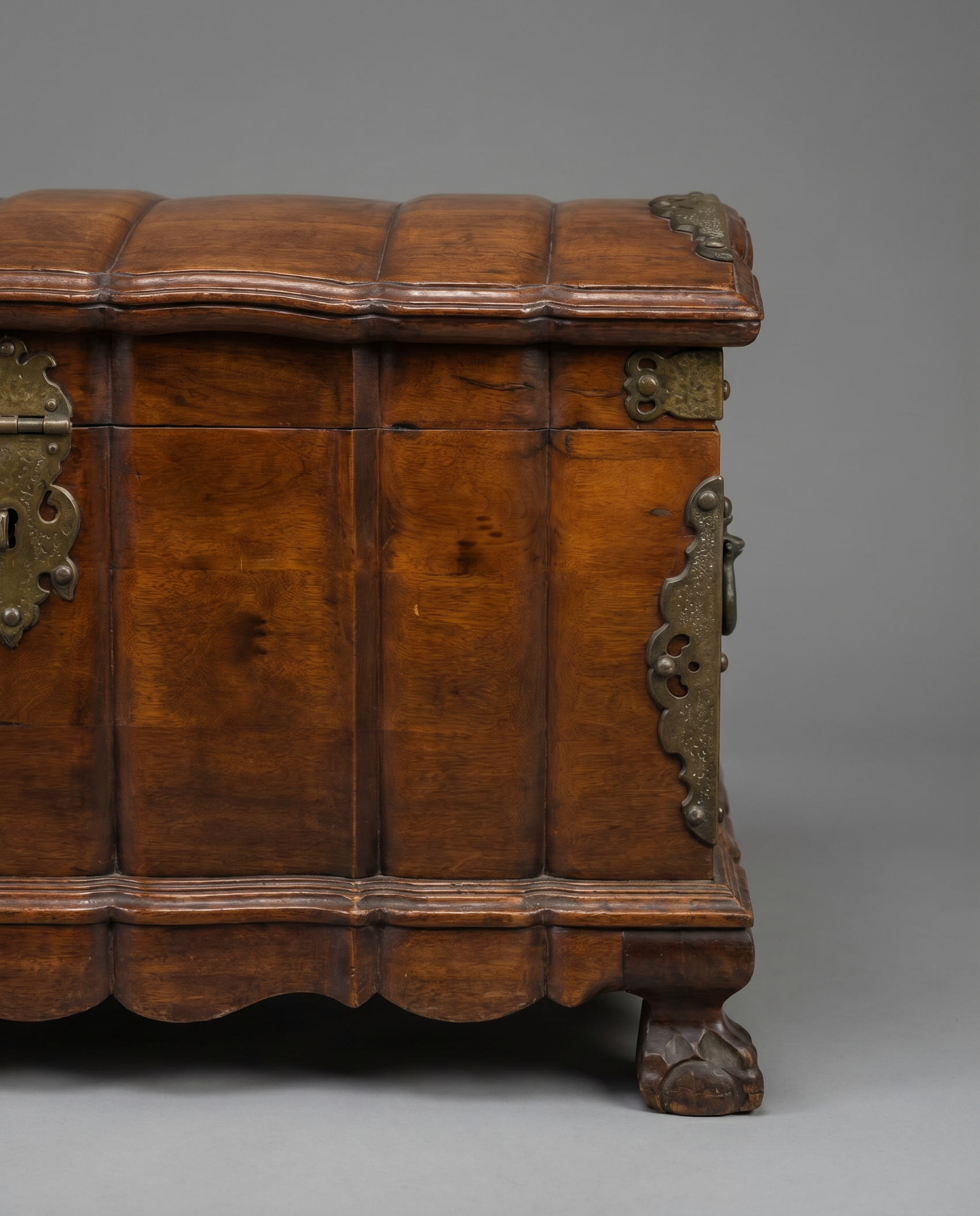 Spanish Revival Cedar Blanket Chest with Forged Iron Hardware