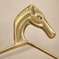 Vintage Brass Horse Head Clothes Hanger