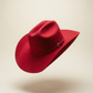 Rock’em 6X Felt Cowboy Hat — Magenta/Red