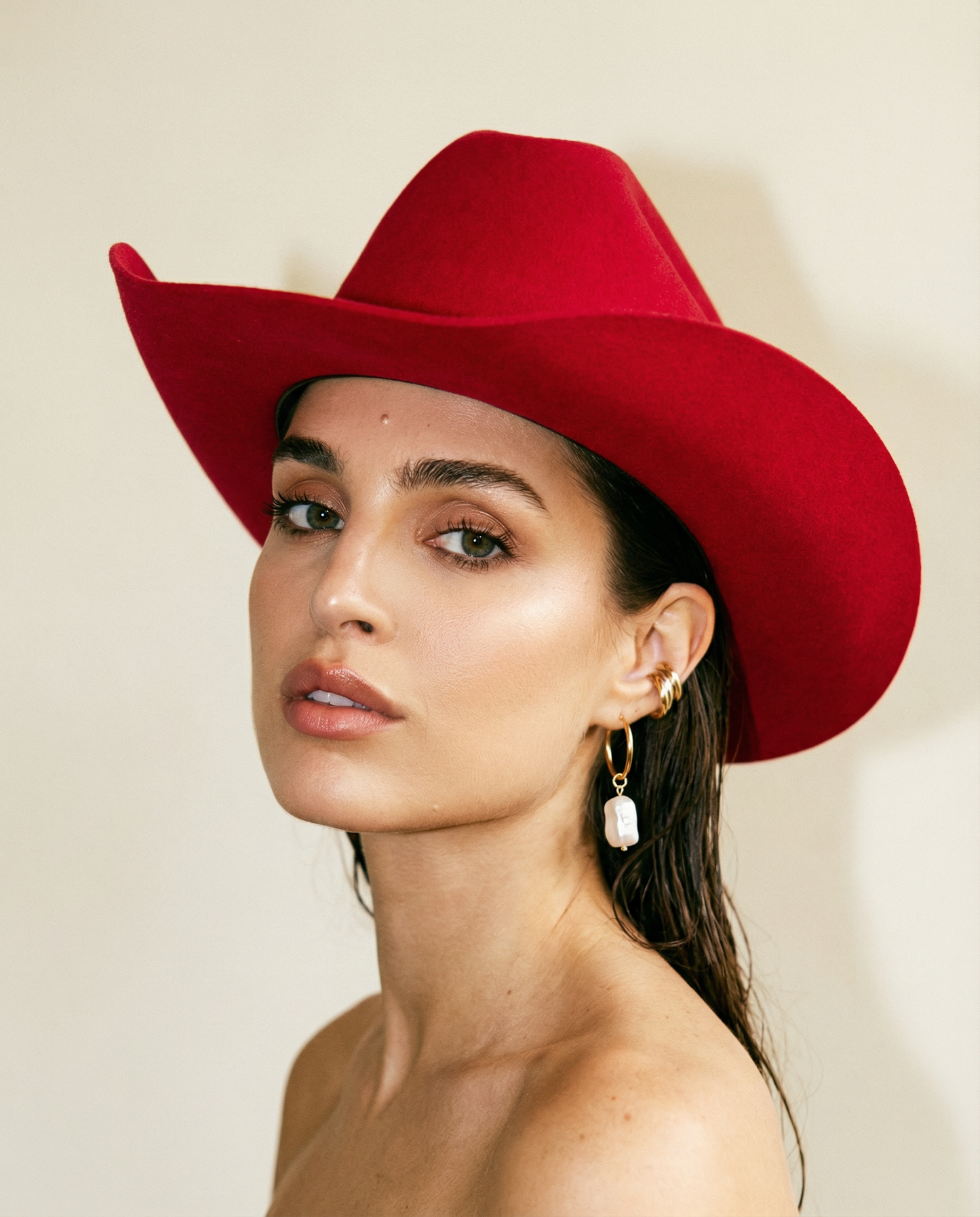 Rock’em 6X Felt Cowboy Hat — Magenta/Red