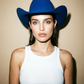 Rock’em Royal Blue 4X Felt Cowboy Hat – Size 7 1/8