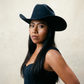 Rock’em Navy 4X Felt Cowboy Hat – Size 7 1/8