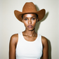 Rock’em 6X Tan Felt Cowboy Hat – Size 7