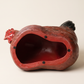 Vintage Red Hen Ceramic Sculpture