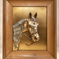 Vintage Copper & Brass Horse Head Wall Relief