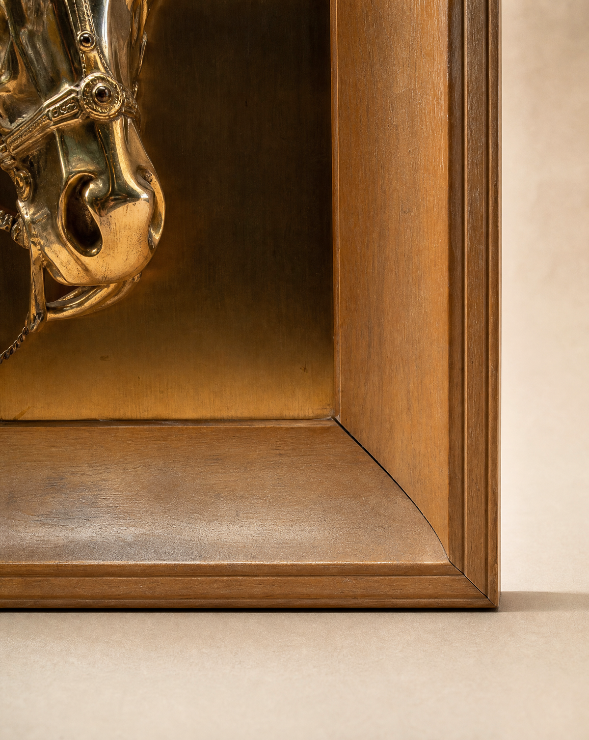 Vintage Copper & Brass Horse Head Wall Relief