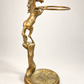 Vintage Brass Rearing Horse Umbrella Stand – 21" H