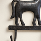 Hammered Iron Horse Wall Hook