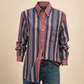 Lauren Ralph Lauren Red, Blue & White Striped Button-Down Shirt – Size Small