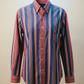 Lauren Ralph Lauren Red, Blue & White Striped Button-Down Shirt – Size Small