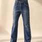 Lauren Jeans Co. Beaded Western Flare Jeans - 34 x 31