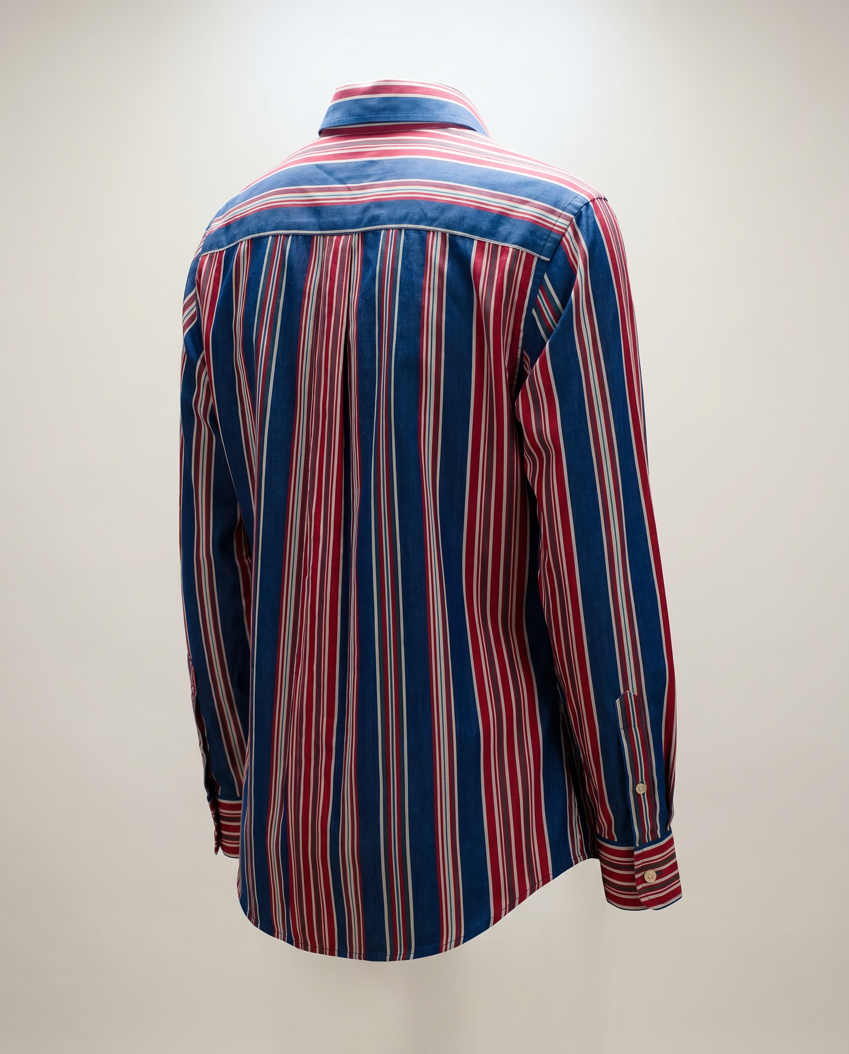 Lauren Ralph Lauren Red, Blue & White Striped Button-Down Shirt – Size Small