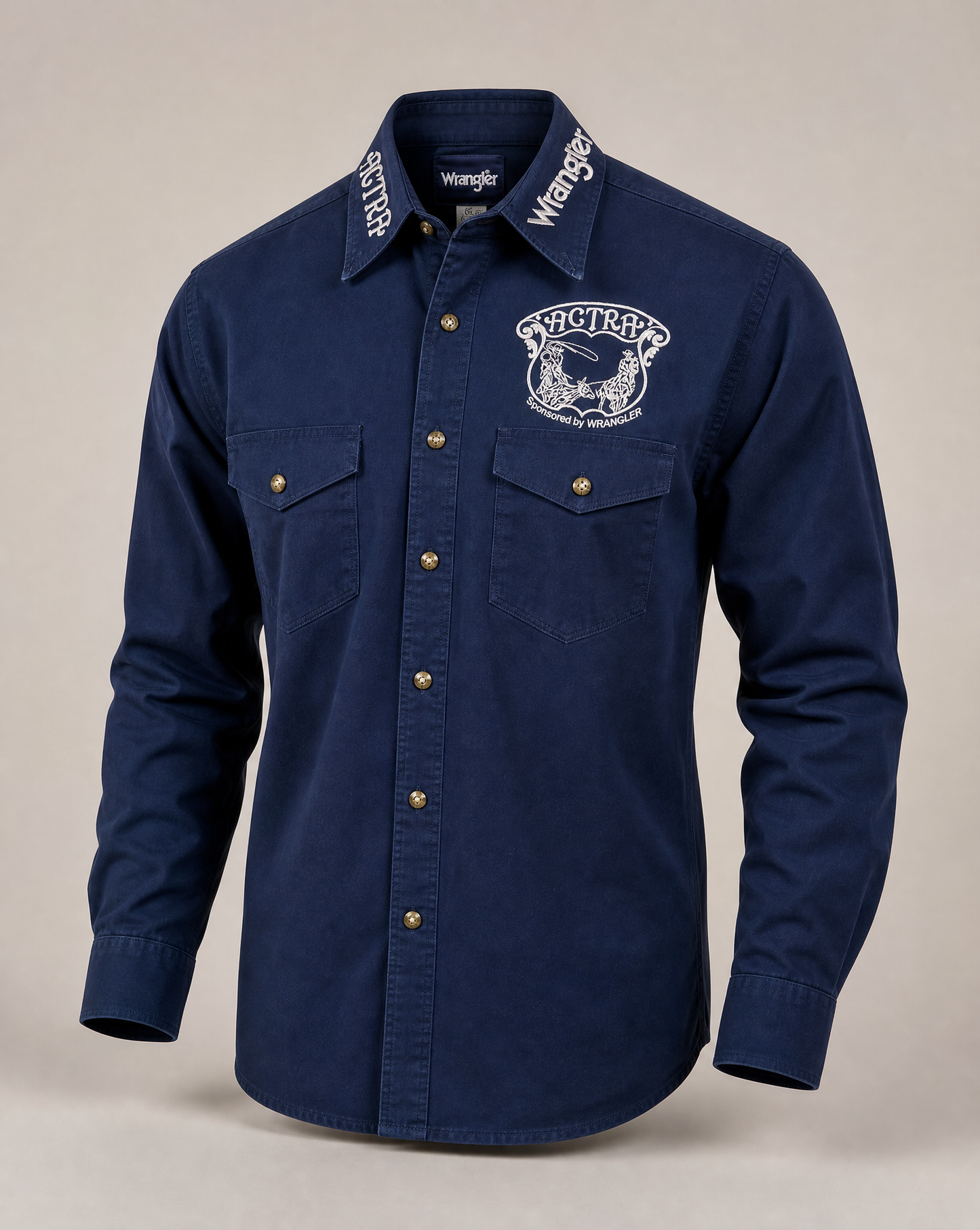 Wrangler ACTRA Embroidered Western Shirt – Size Medium