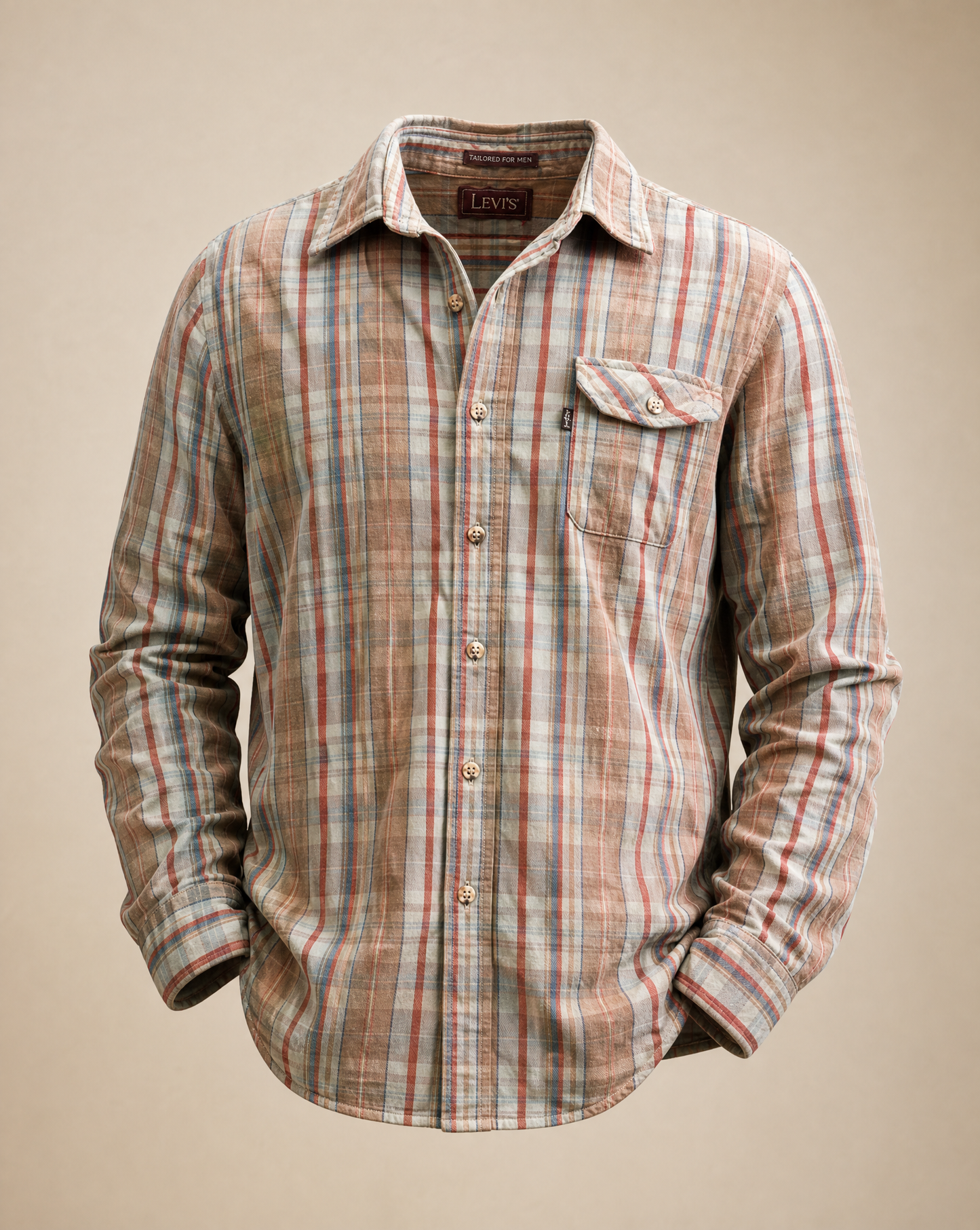 Levi's Plaid Button-Up Shirt – Size XL