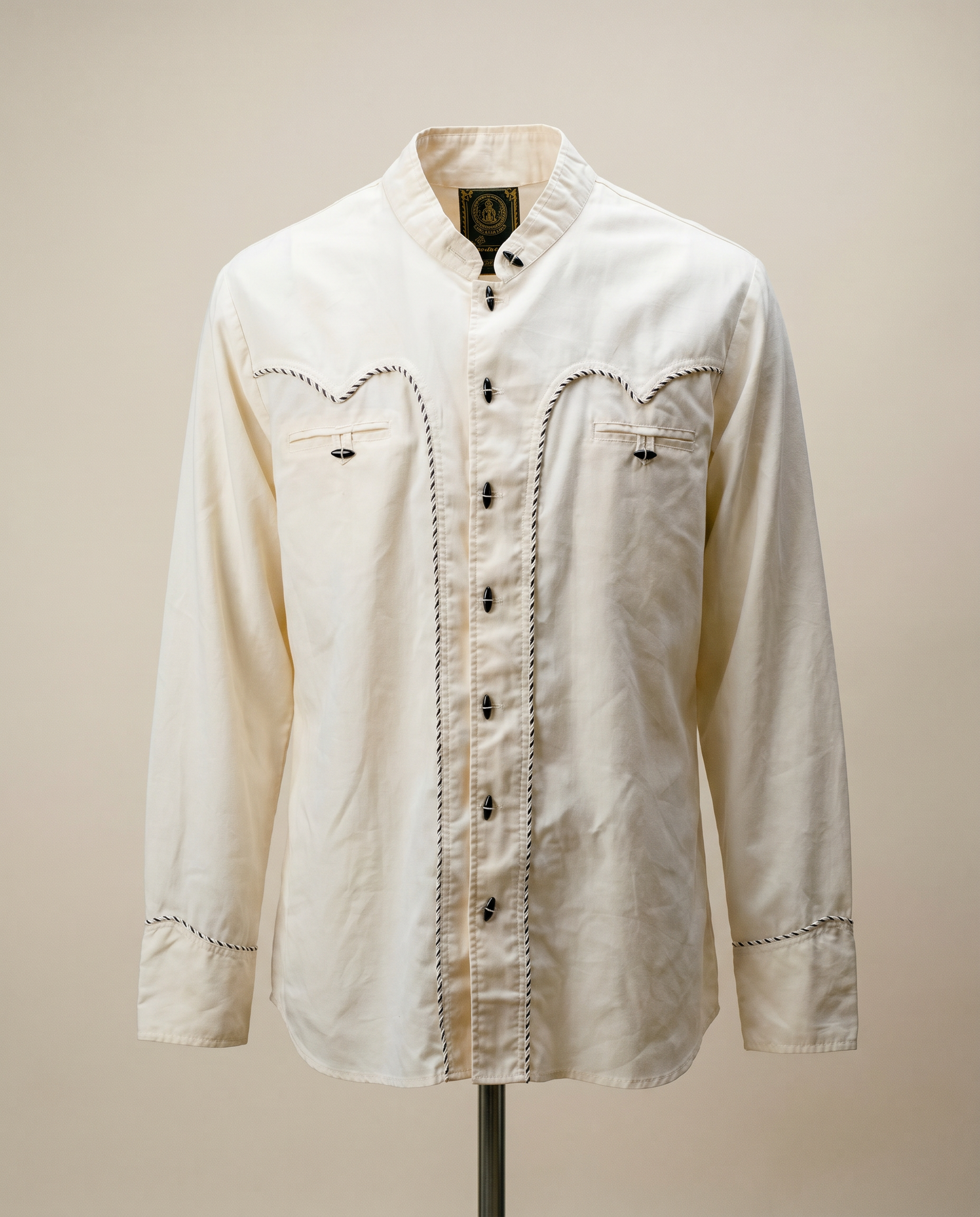 Vintage Charro-Style Western Shirt – 40 Long