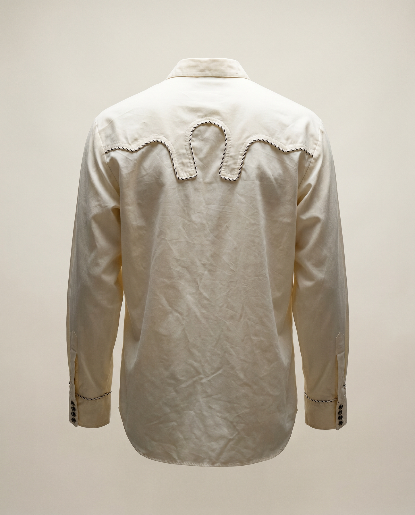 Vintage Charro-Style Western Shirt – 40 Long