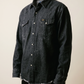 Wrangler Black Denim Western Snap Shirt – Size 17-36 X-Long Tails